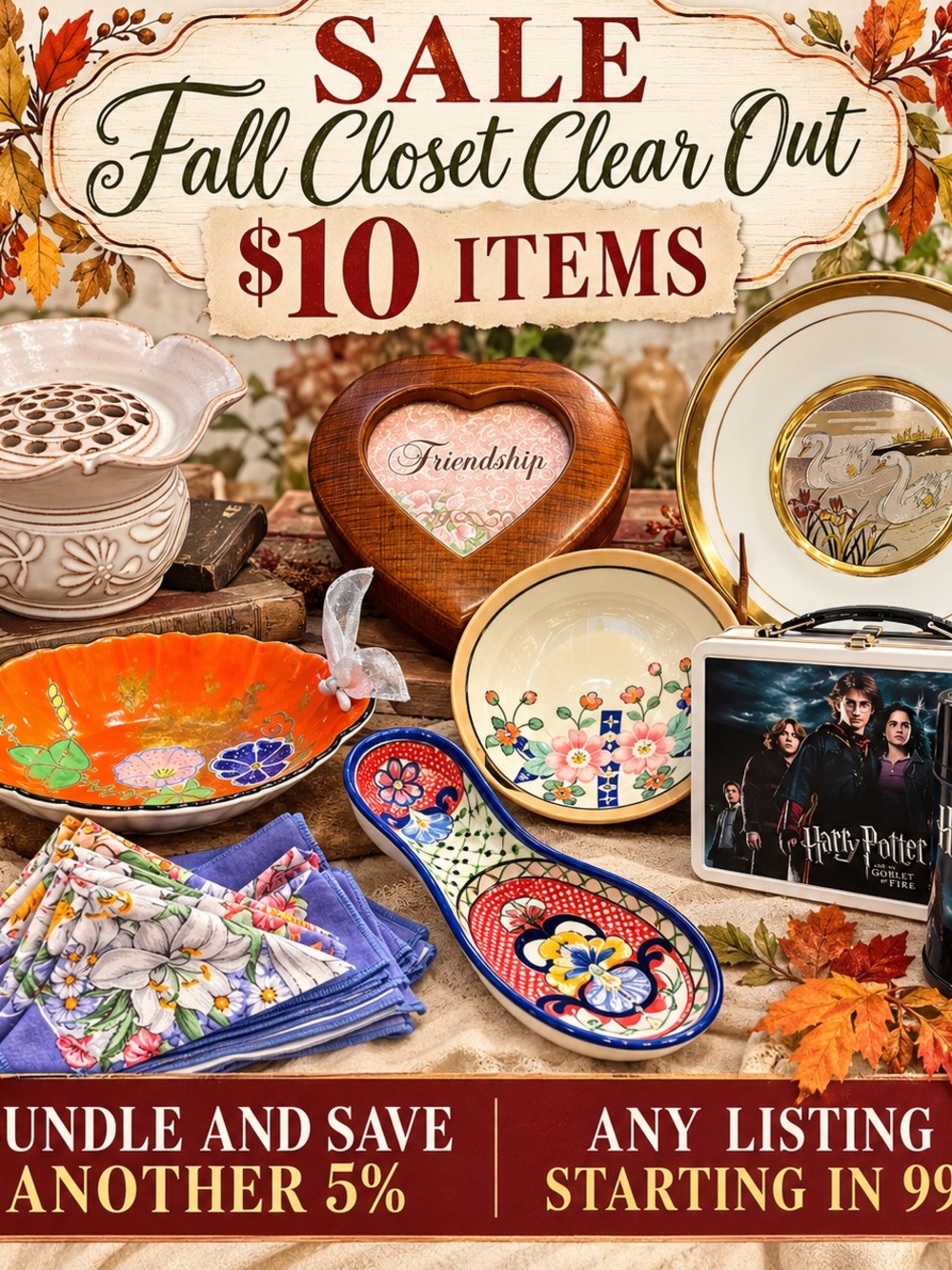 SALE SALE SALE  SALE SALE FALL CLOSET CLEAR OUT $10.00 ITEMS